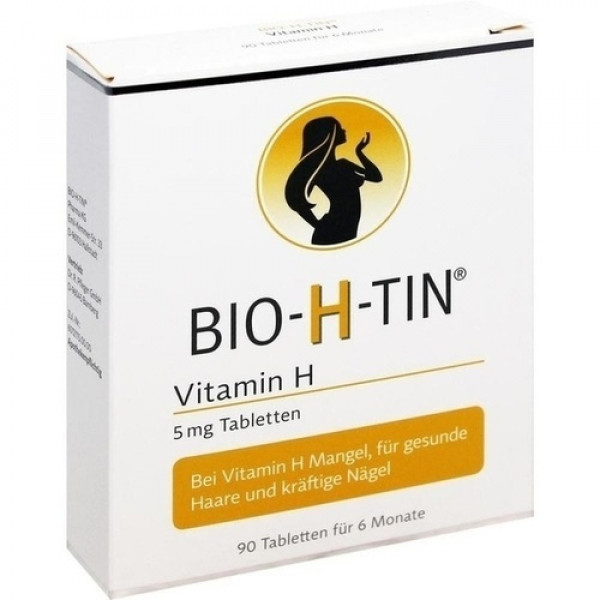Таблетки с биотином для кожи волос ногтей BIO-H-TIN Vitamin H 5 mg für 6 Monate Tabletten 90 шт Dr. Pfleger Таблетки с биотином для кожи волос ногтей BIO-H-TIN Vitamin H 5 mg für 6 Monate Tabletten 90 шт Dr. Pfleger